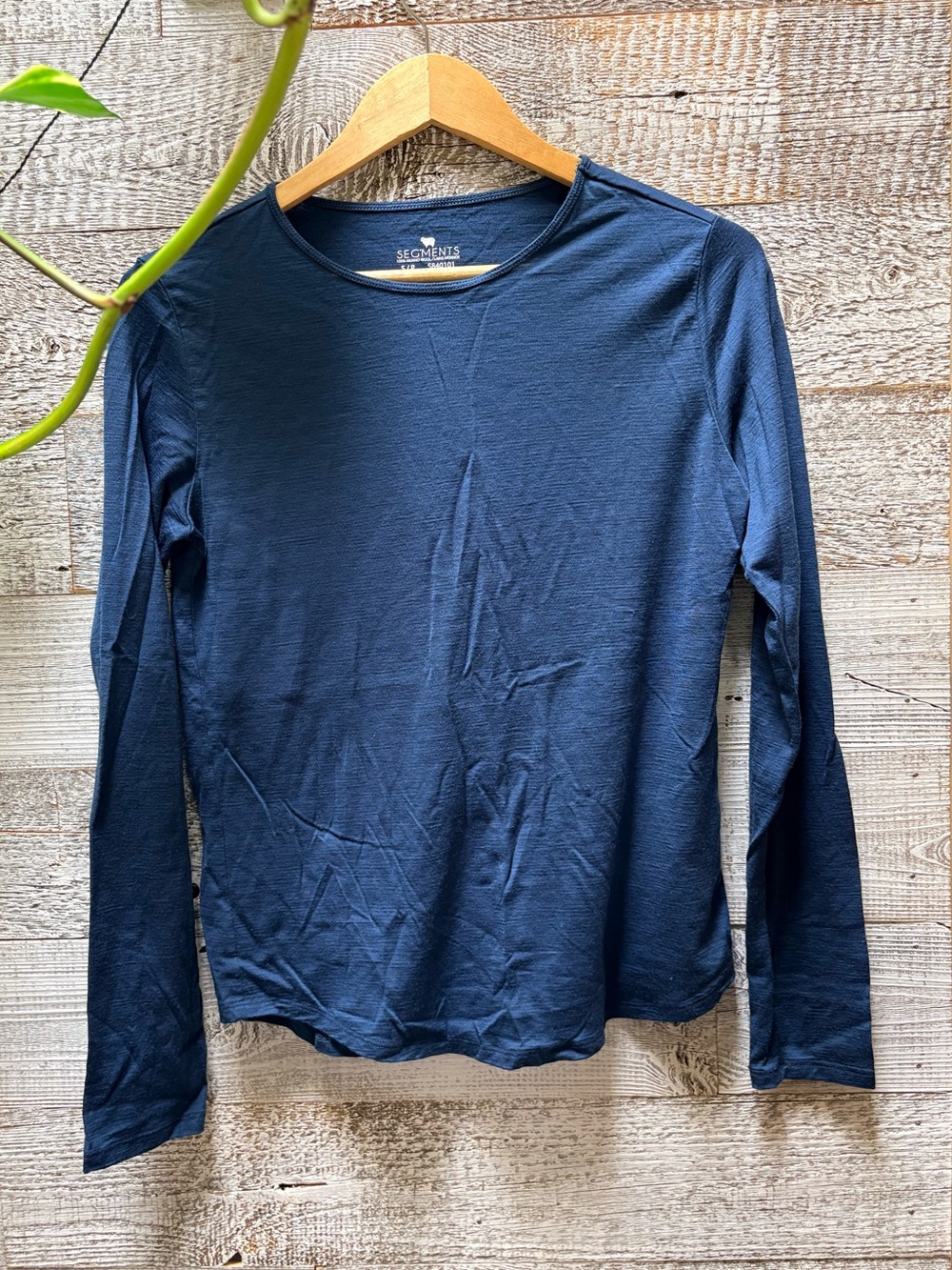 Seg'Ments | Fitted LS 100% Merino Wool Base Layer Top - Women's S, Blue
